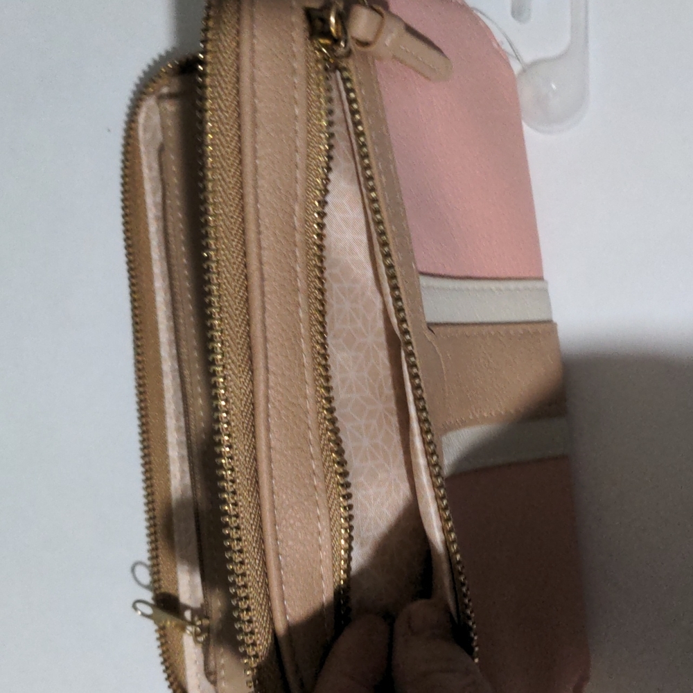 Time and Tru Women's Pink & Brown Wallet. NWT - Picture 6 of 7